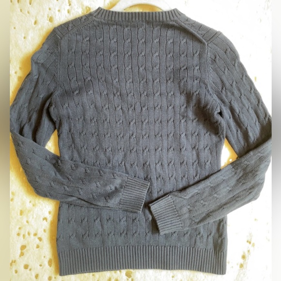 Brooks Brothers Blue Cable Knit Sweater XS - Picture 4 of 5